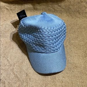 New light blue knit INC hat with tags